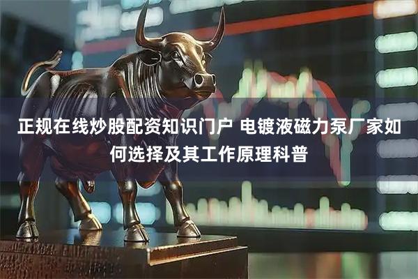 正规在线炒股配资知识门户 电镀液磁力泵厂家如何选择及其工作原理科普